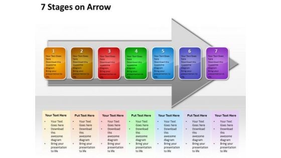 Ppt Successive Explanation Of 7 Stages Arrow PowerPoint Templates