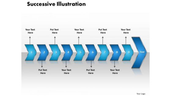 Ppt Successive Illustration Of 9 Concepts PowerPoint Templates