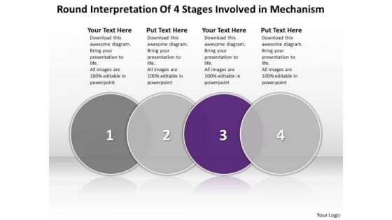 Ppt Summary Of 4 State PowerPoint Project Diagram Involved Mechanism Templates