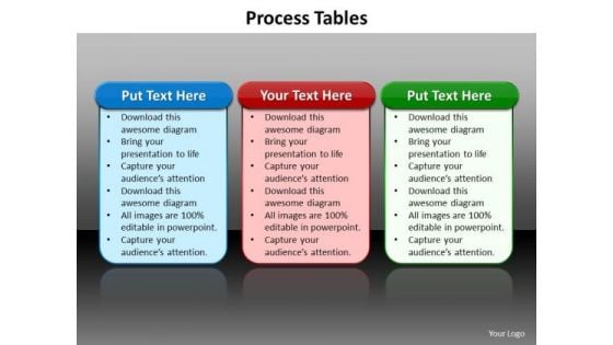 Ppt Tabular Illustration Of 3 Different Processes PowerPoint Templates Ppt Tabular Illustration Of 3 Different Processes PowerPoint Templates
