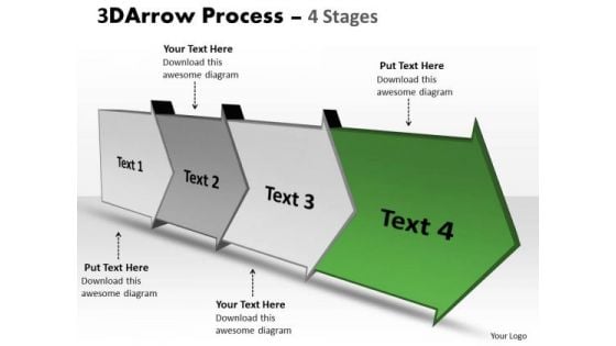 Ppt Template 3d 4 Stages World Concept Design PowerPoint Arrow Progression 5