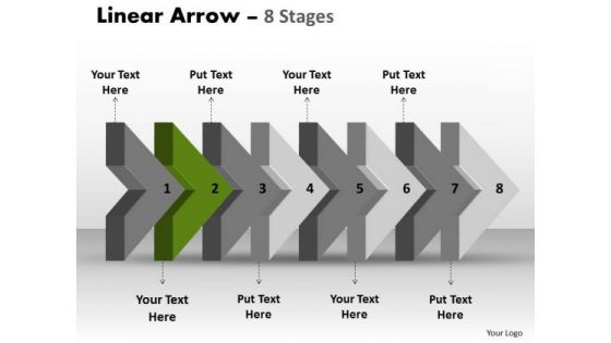 Ppt Template 3d Arrow Representing Eight Later Steps Time Management PowerPoint Design