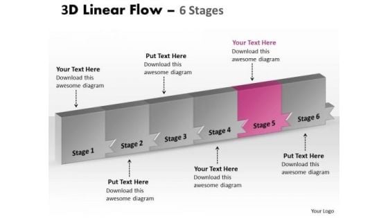 Ppt Template 3d Illustration Of Marketing Planning 6 Phase Diagram Design