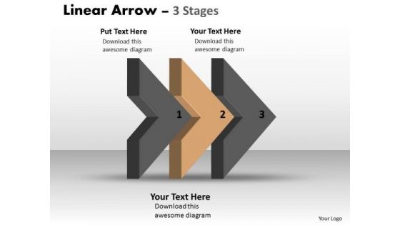 Ppt Template 3d Illustration Of Three Stages Business PowerPoint Theme Plan Graphic