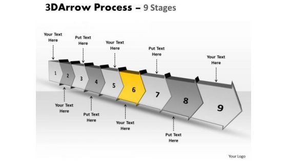 Ppt Template Continous Free Concept Flow Process Charts Diagram 7 Image