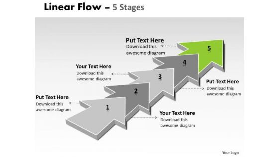 Ppt Template Free Commerce Presentation PowerPoint Tips Step By Linear Flow 6 Image