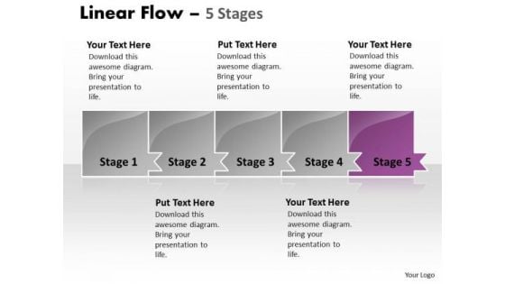 Ppt Template Marketing Route Horizontal PowerPoint Slide Numbers 6 Graphic