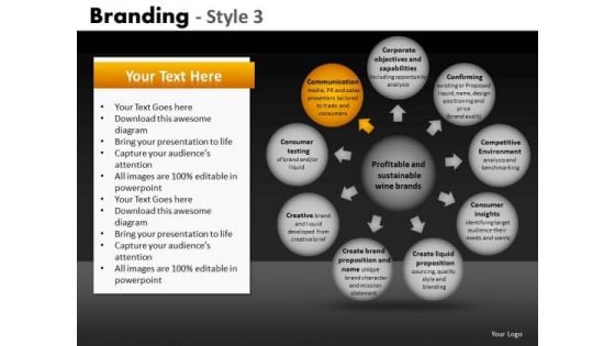 Ppt Templates 9 Outer Circles With Center Circle Diagram PowerPoint Slides