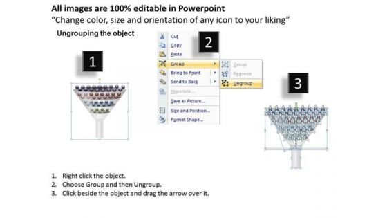 Ppt Templates Editable 3d Funnel Diagram PowerPoint Slides