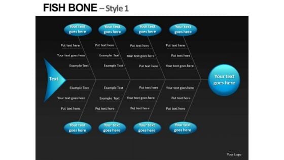 Ppt Templates Fishbone Diagrams