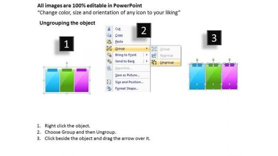 Ppt Text Link Boxes PowerPoint 2007 Templates