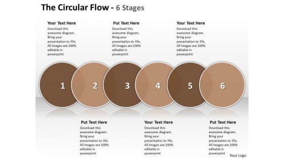 Ppt The Circular Flow 6 State PowerPoint Project Diagram Templates