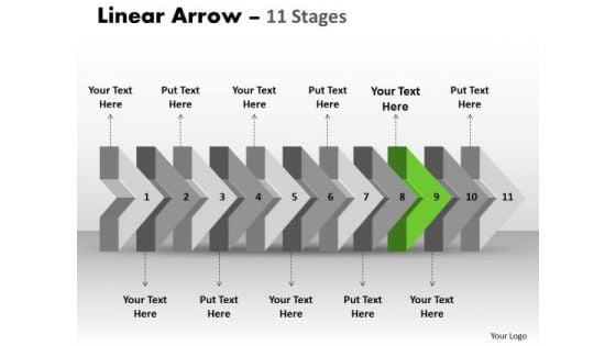 Ppt Theme 3d 415 PowerPoint Graphics Free Download Of Beeline Arrow Flow Diagram 10