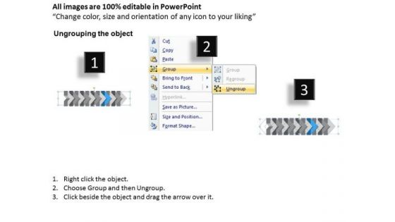 Ppt Theme 3d Illustration Of Beeline Arrow Flow Network Diagram PowerPoint Template 9 Graphic
