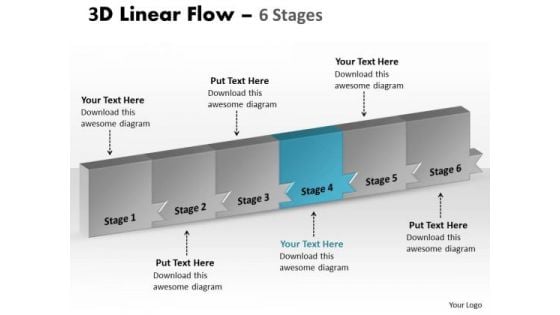 Ppt Theme 3d Illustration Of Marketing Planning 6 Power Point Stage 5 Graphic