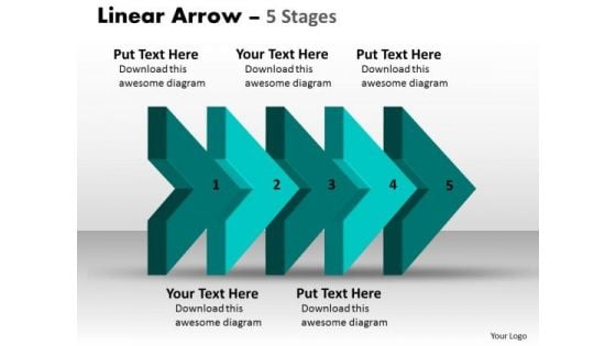 Ppt Theme 3d Linear Abstraction To Show Five PowerPoint Slide Numbers Business Issues 1 Image