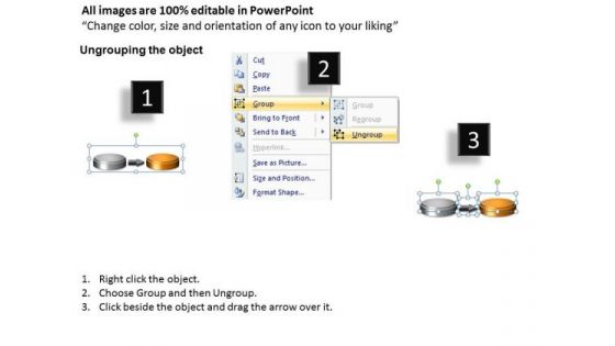Ppt Theme 3d Linear Flow Five Steps Cause And Effect Diagram PowerPoint Template Graphic