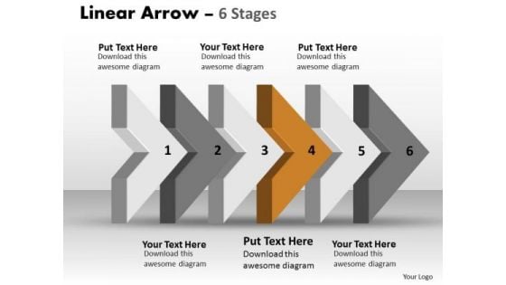 Ppt Theme 3d Linear Procedure To Show 6 Steps Working With Slide Numbers Business Plan 5 Image