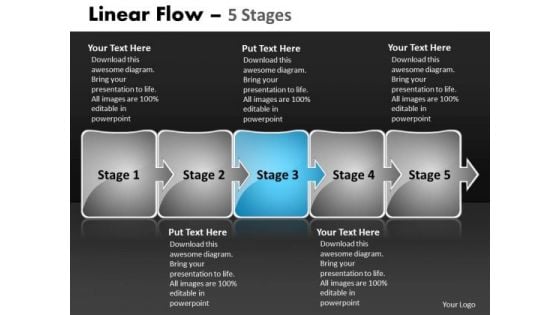 Ppt Theme Company Pre Procedure In Five Horizontal And Vertical Rulers Stages 4 Design