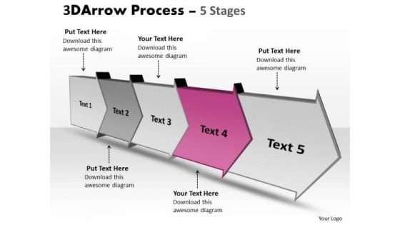 Ppt Theme Five Stages Planning Activity Diagram PowerPoint Free 5 Graphic