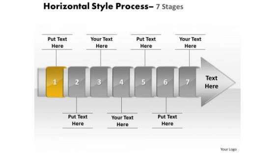 Ppt Theme Linear Demonstration Of 7 Phase Diagram Process 2 Graphic