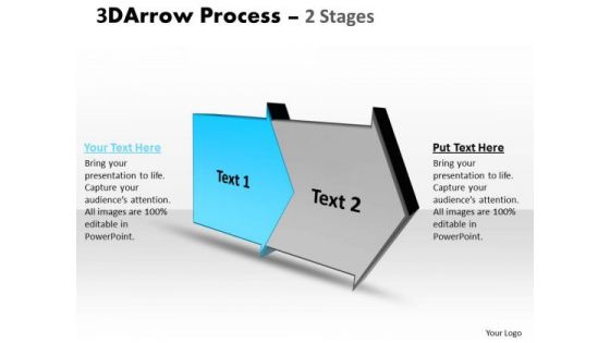 Ppt Theme Two State Diagram Of Commerce Procedure Time Management PowerPoint 2 Image