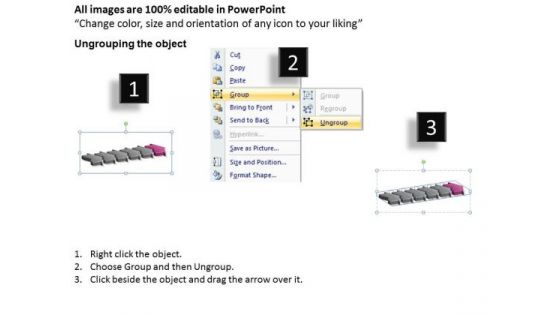 Ppt Theme Work Flow In PowerPoint 2010 Loop Six Phase Enterprise Plan 7 Design
