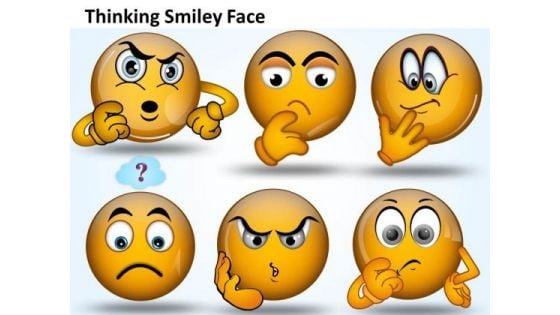 Ppt Thinking Smiley Face Graphic Communication Skills PowerPoint Growth Templates