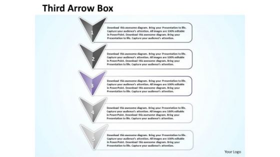 Ppt Third Arrow Describing Stage PowerPoint Templates