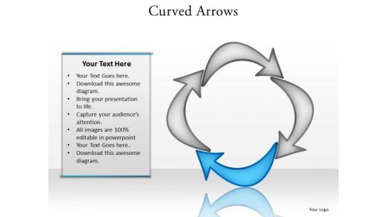 Ppt Third Arrow Pointing To Form Square PowerPoint Templates