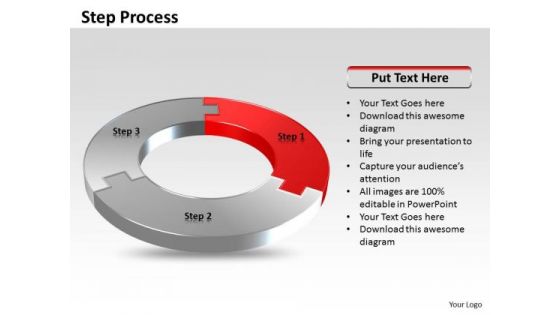 Ppt Three Step Process Editable Business Communication PowerPoint Circle Templates