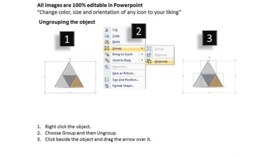 Ppt Triangle Showing Brown And Its Components PowerPoint Templates