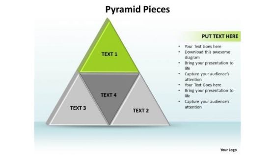 Ppt Triangle Showing Green And Its Components PowerPoint Templates