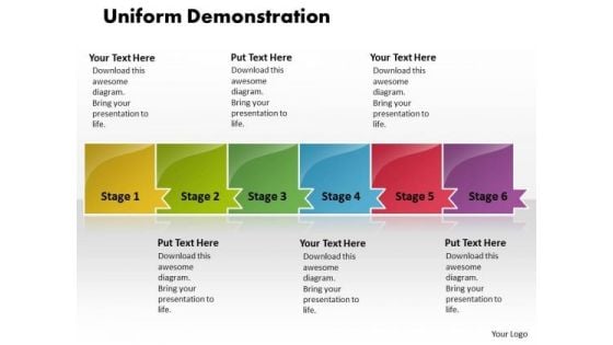 Ppt Uniform Demonstration Of 6 Power Point Stage PowerPoint Templates