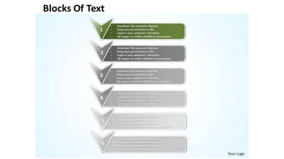 Ppt Vertical Blocks PowerPoint Template Using Shapes Arrows Templates