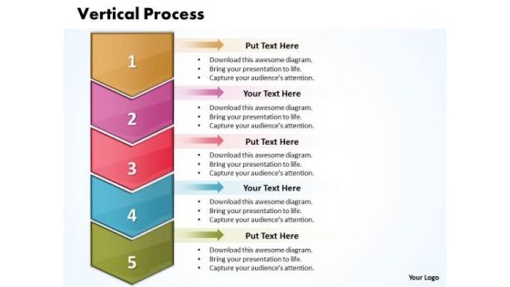 Ppt Vertical Steps Working With Slide Numbers 5 1 PowerPoint Templates