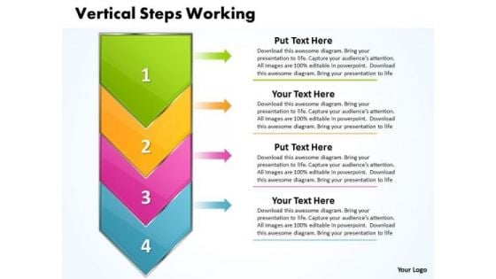 Ppt Vertical Steps Working With Slide Numbers Demonstration PowerPoint Templates