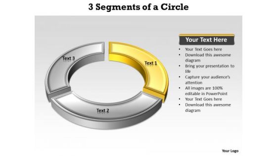 Ppt Yellow Arc Describing One Method PowerPoint Templates