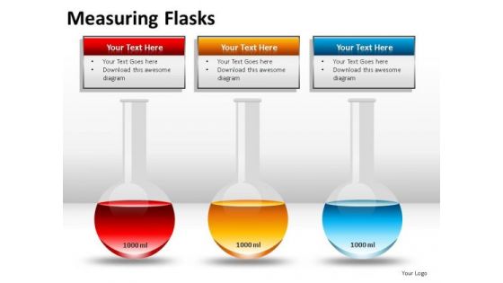 Practitioner Measuring Flasks PowerPoint Slides And Ppt Diagram Templates