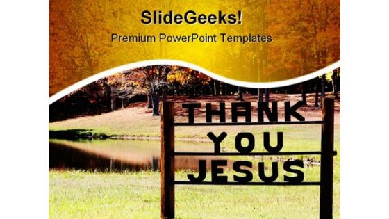 Praising God Religion PowerPoint Templates And PowerPoint Backgrounds 0811