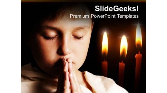 Pray Children PowerPoint Templates And PowerPoint Themes 0712