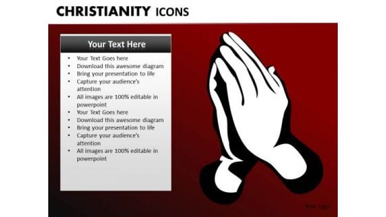 Pray To Jesus PowerPoint Ppt Slides