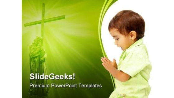 Prayer Religion PowerPoint Themes And PowerPoint Slides 0411