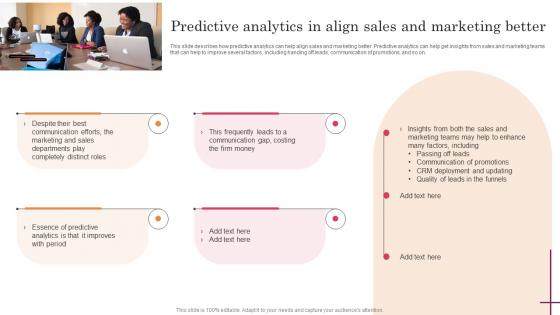 Predictive Analytics In Align Sales And Marketing Better Predictive Analytics For Improved Topics Pdf