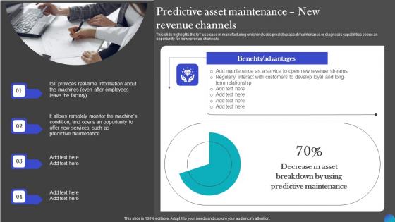 Predictive Asset Maintenance New Revenue IOT Adoption Manufacturing Themes PDF