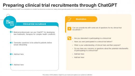 Preparing Clinical Trial Recruitments Through ChatGPT And Healthcare Innovation Enhancing AI SS V Preparing Clinical Trial Recruitments Through ChatGPT And Healthcare Innovation Enhancing AI SS V