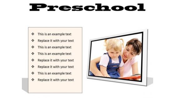 Preschool Education PowerPoint Presentation Slides F