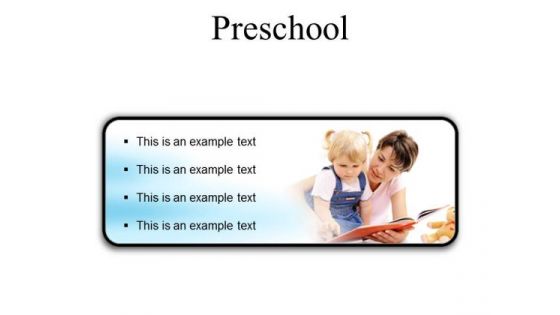 Preschool Education PowerPoint Presentation Slides R