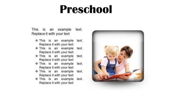 Preschool Education PowerPoint Presentation Slides S