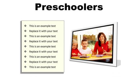 Preschoolers Children PowerPoint Presentation Slides F